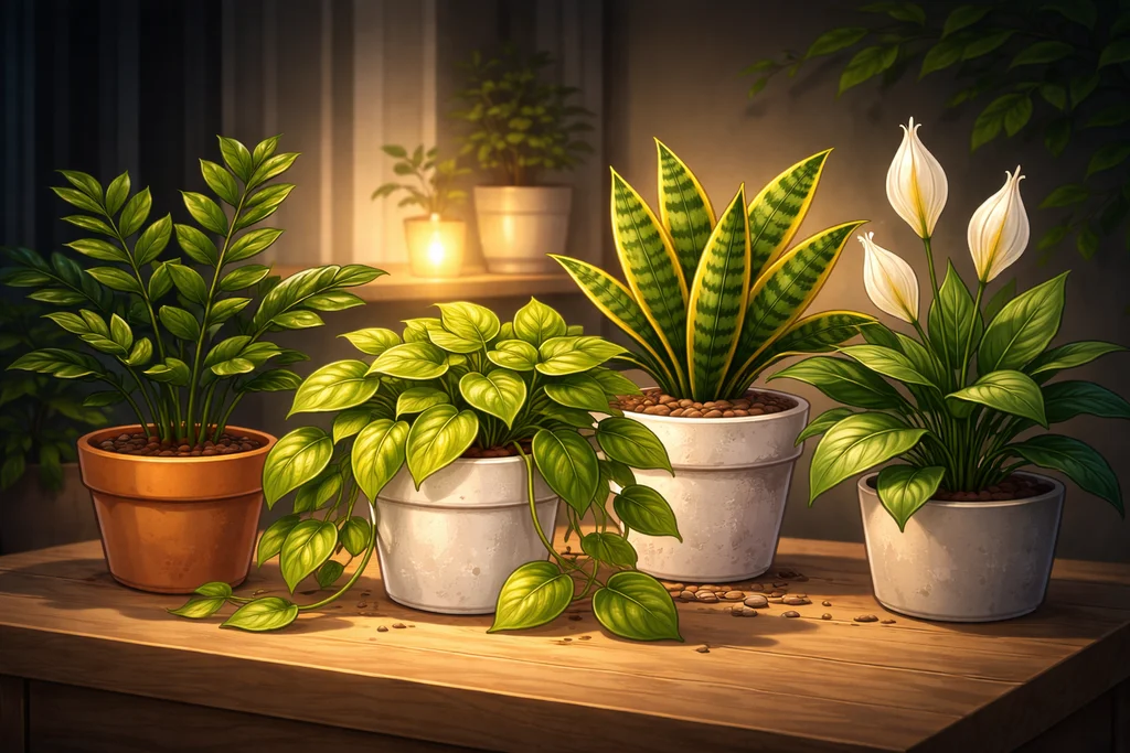 Plantes faciles pour appartement sombre