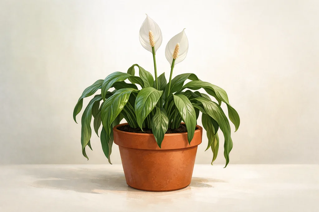 Le spathiphyllum (fleur de lune) : une plante d’intérieur facile qui dit quand elle a soif