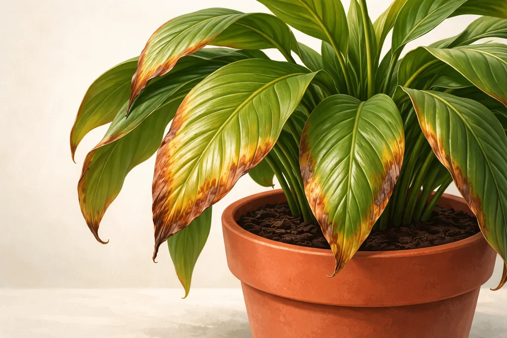 Pourquoi les feuilles brunissent sur les bords